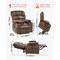 Large Brown Power Lift Recliner Chair Heat Massage Dual Motor